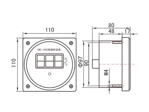 CWZ-102D Stern Shaft Tachometer