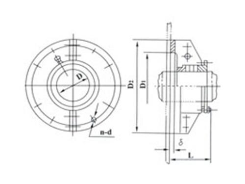 Marine Intermediate Shaft Bulkhead Stuffing Box type C