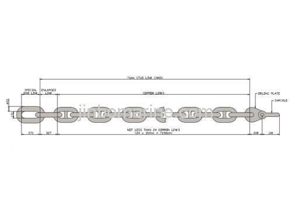 OCIMF Grade R3/R4 76mm Chafe Chain - Image 2