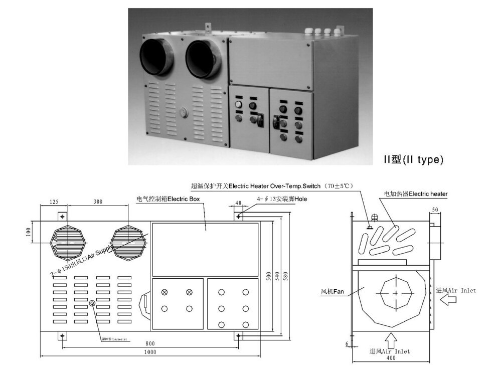 CNF/D Marine Electric Heating Air Fan Unit