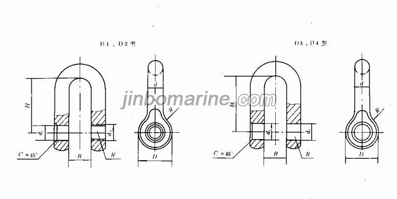 D3-78.4 Ship Shackle GB559-87