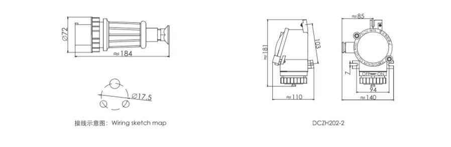 DCTH/DCZH202 Exlosion proof plug and socket