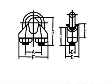 DIN741 Wipe Rope Clips