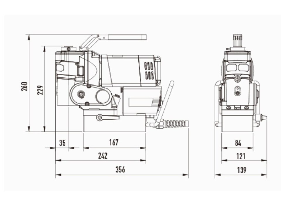 DX-H35 Horizontal Magnetic Drilling Machine