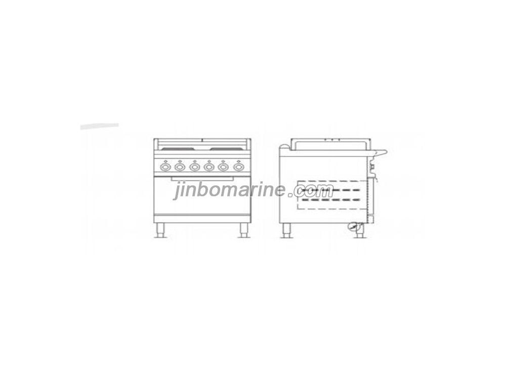 DZR6/R Round Hot Plate Marine Cooking Range W/Oven