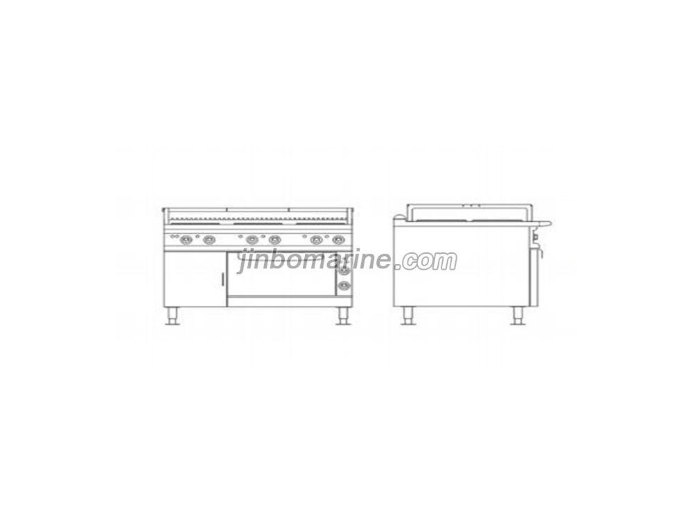 DZS6 Square Hot Plate Marine Cooking Range W/Oven