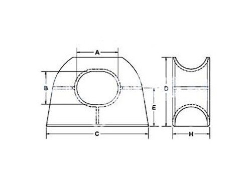 EU Type Deck Mounting Chock