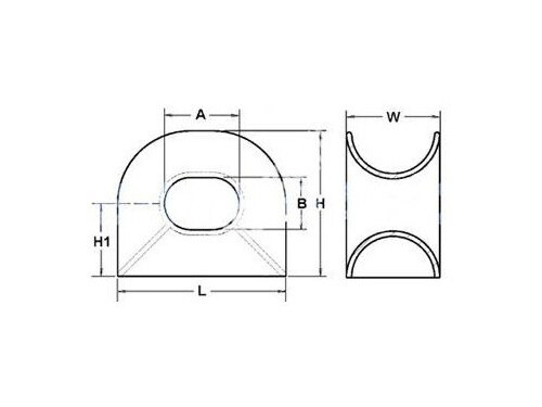 DIN81915-1998 C Type Deck Mounted Chock