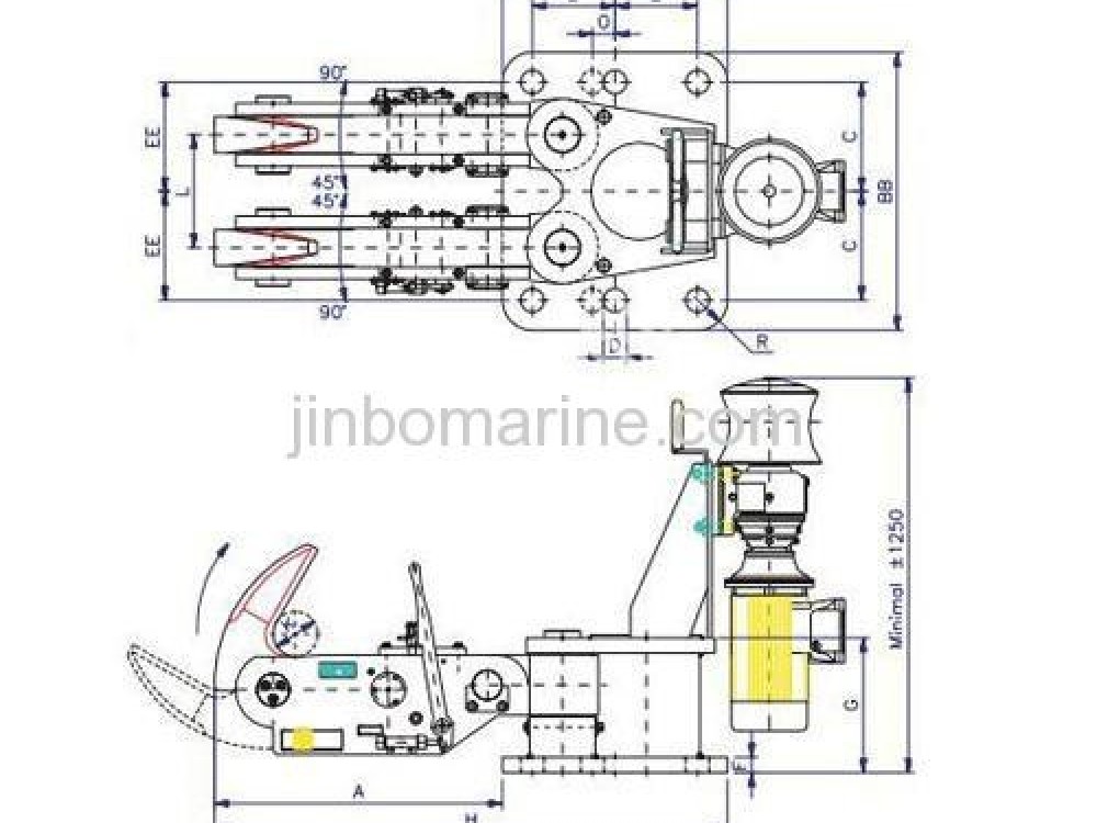 Double Quick Release Mooring Hook - Image 2