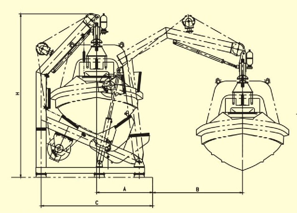 A Frame Davit