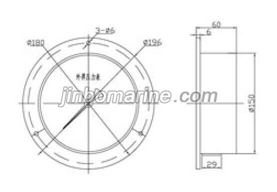 External Pressure Gauge For Ships