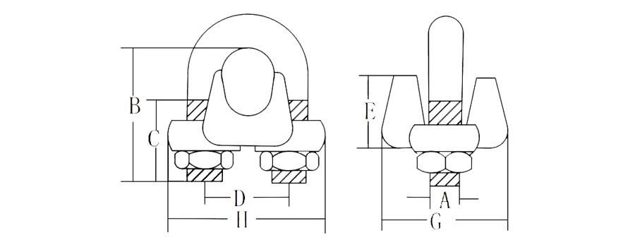 Drop Forged Wire Rope Clips US Type