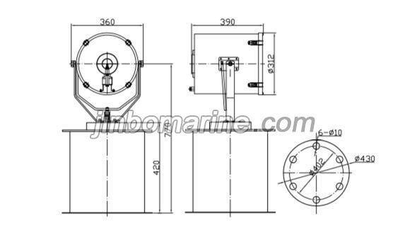 EF31-AB Remote Control Search Light