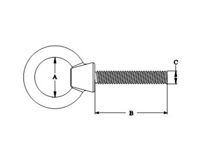 Eye Bolt, SS316(Any Length OF Screw Available ), SS304 OR SS316, CSLS01