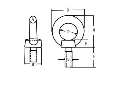 Eye Bolt DIN 580, CSLS02