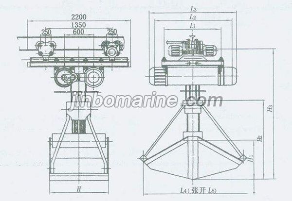 Electric Monorail Grab Bucket