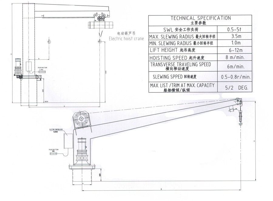 Electric Slewing Crane
