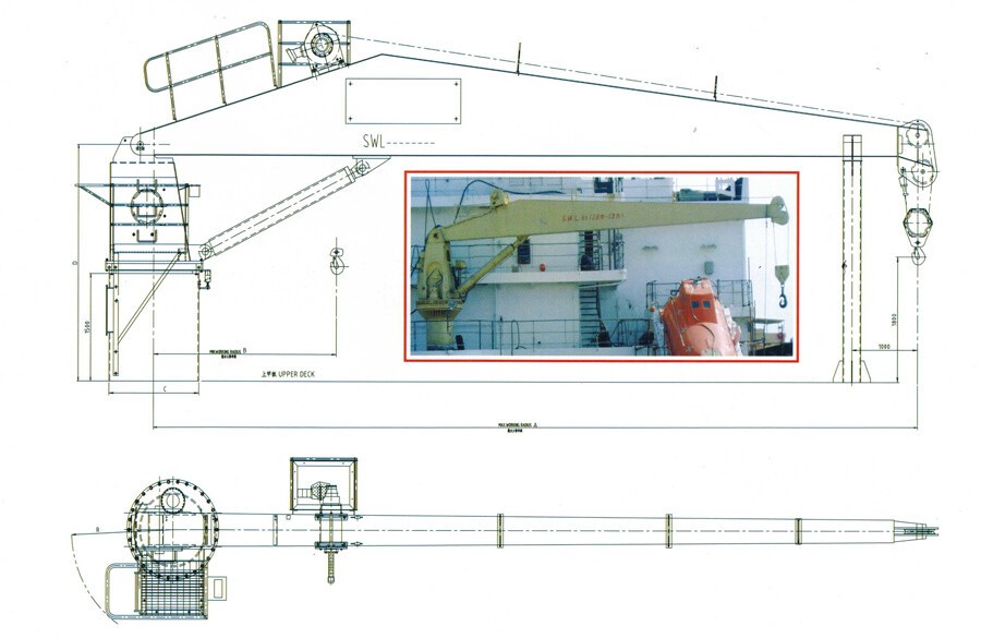 Electro-Hydraulic Cargo Hose Crane