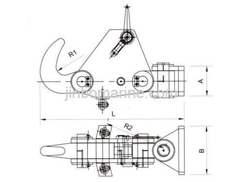 Multifunctional Pier Marine Towing Hook