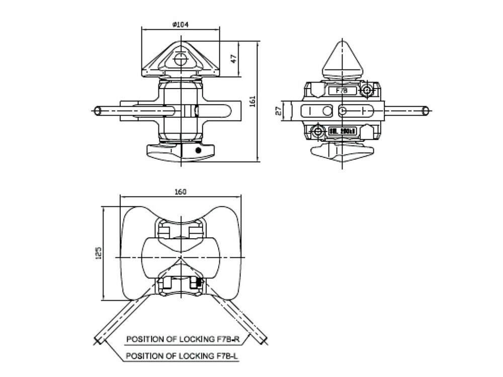 F7B-L Rotation Twistlock