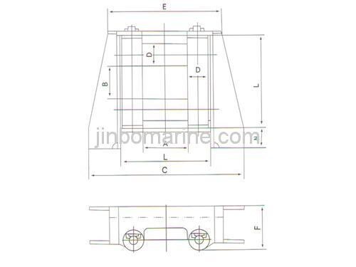FA 4 Series Fairlead With Universal Roller
