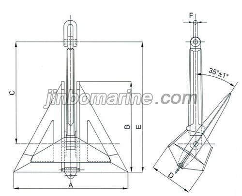 8000KGS Delta Welding HHP Anchor