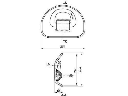 Forged Steel Flush D Ring