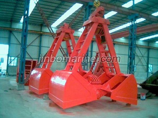 Four Rope Prevent Leakage Double Disc Grab Bucket