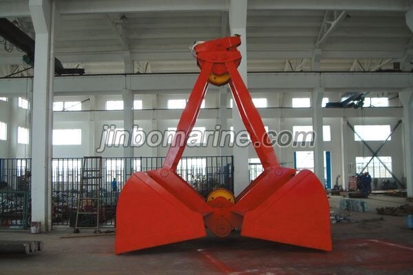 Four Rope Prevent Leakage Double Disc Grab Bucket