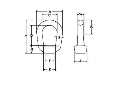 G-400 Eye Nuts, SS304 OR SS316