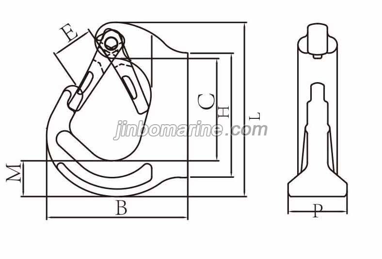 G80 Weld on Hook