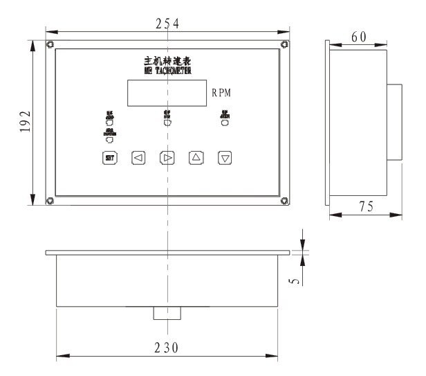 GCJB-2 main engine speed measurement system