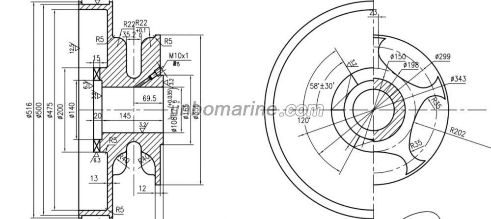 Gypsy Wheel for 22mm chain