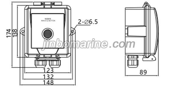 HDG-AN Fog Horn Pushbutton