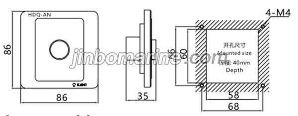 HDQ-AN Fog Horn Pushbutton