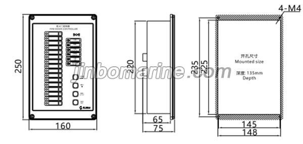 HFM-16Q HFM-32Q HDM-64Q Embedded Fireproof Door Controller