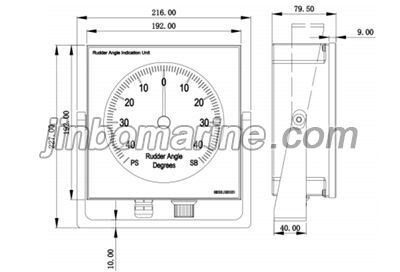 HLD-DMU100 Wall 192 Rudder Angle Indicator Unit