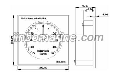 HLD-PRU100-192 Panel 192 Rudder Angle indicator Unit