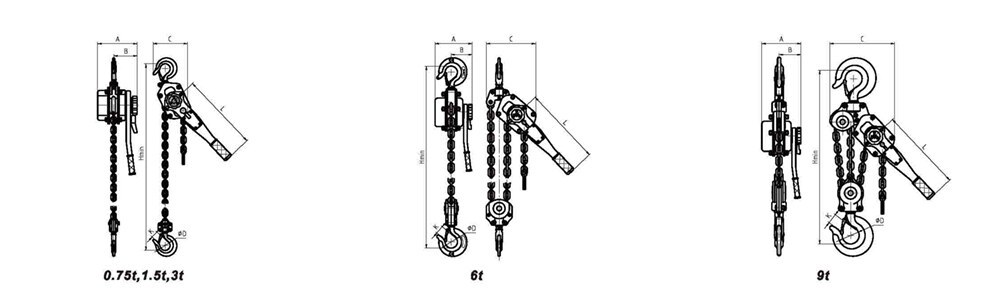 HSH-A619 Lever Hoist