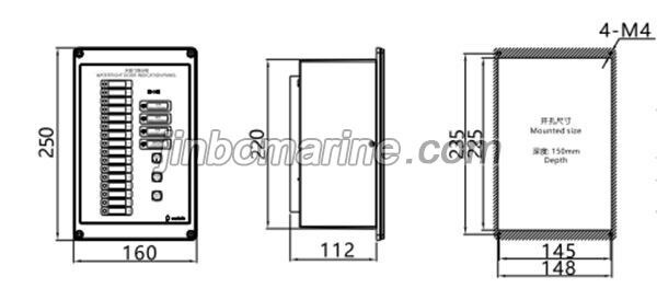 HSM-16Q Watertight Door Indicator Plate