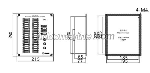HSM-32Q Watertight Door Indicator Plate
