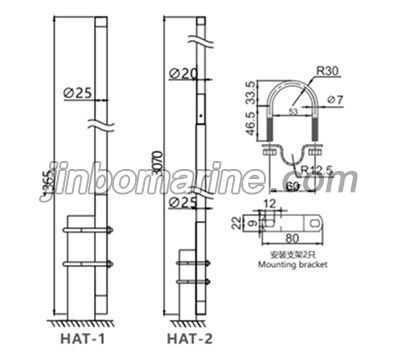 HTX-1 HTX-3 Filberglass Antenna
