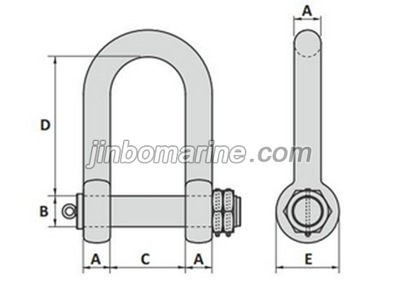 Heavy Duty Hawser Shackle