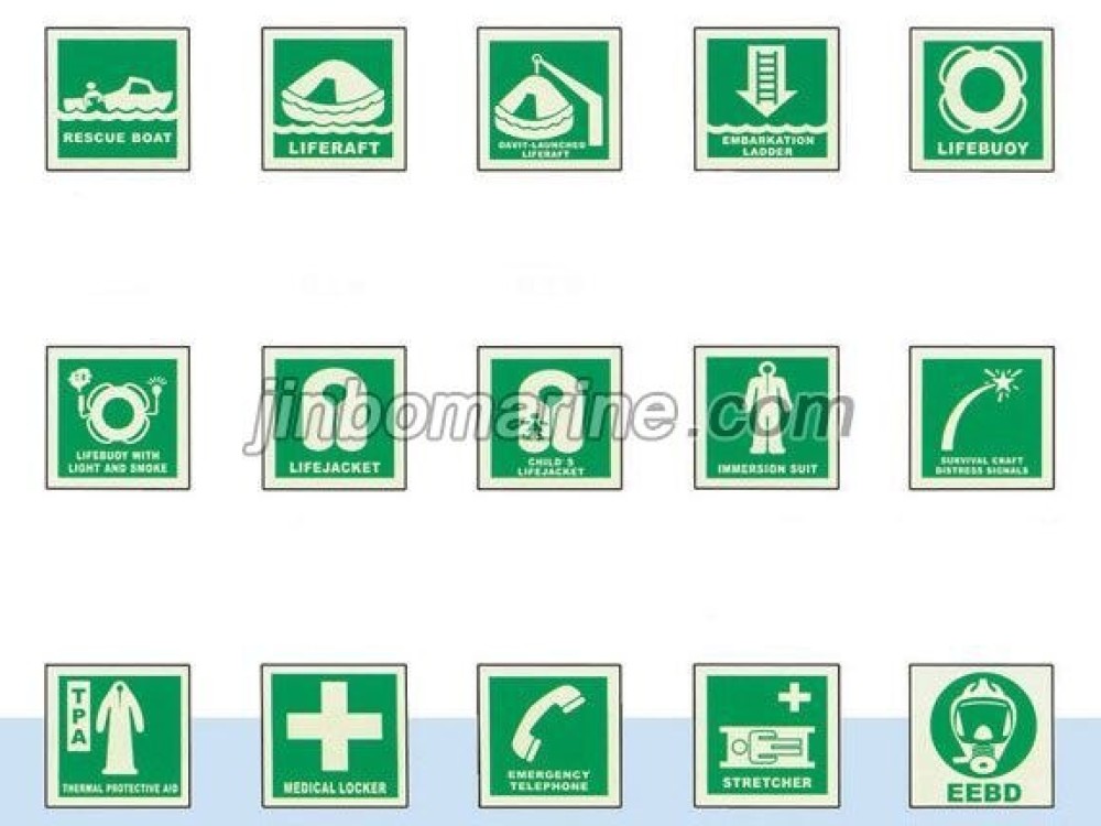 Marine Photoluminescent IMO Symbols Safety Signs - Image 2