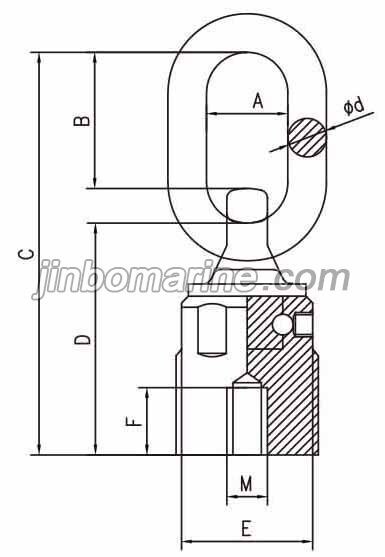 Industrial Equipment hoisting Swivel Hoist Nut