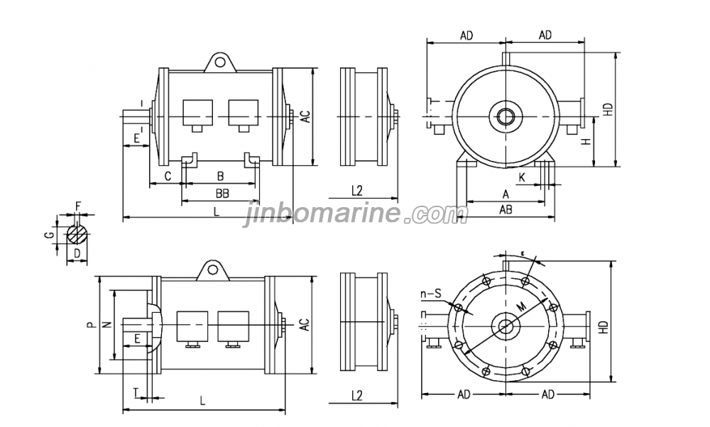 YBZa-H Series Explosion-Proof Three-Phase Asynchronous Motor for Marine Lifting