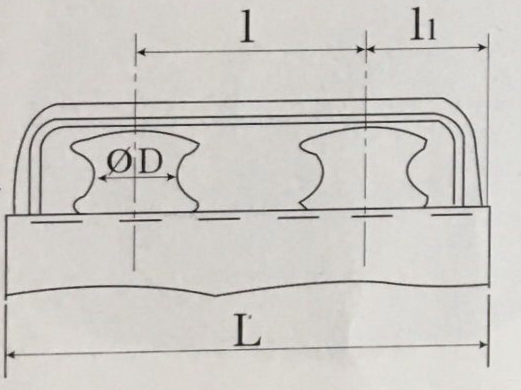JIS F2014-1987 Double Fairlead Roller