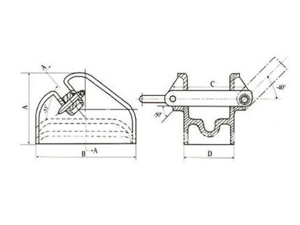 JIS F2023-1976 Cast Steel Bar Type Chain Stopper - Image 3