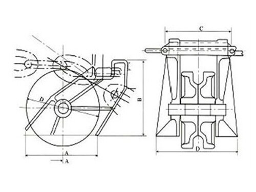 JIS F2033 Roller Bar Type Chain Stopper