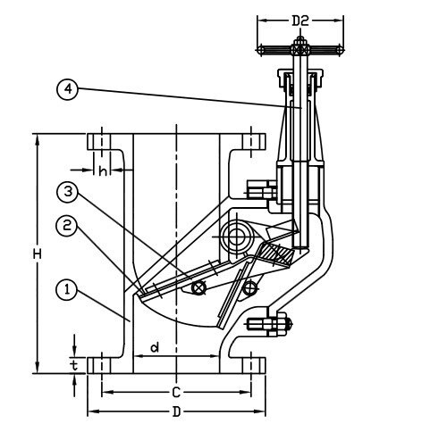 Marine Cast Steel Storm Valve JIS F3060 5K